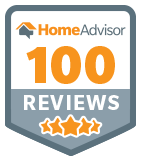 HomeAdvisor 100 Reviews badge for highly rated home improvement company in Canton, GA