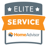 HomeAdvisor Elite Service badge for top-performing home improvement company in Canton, GA