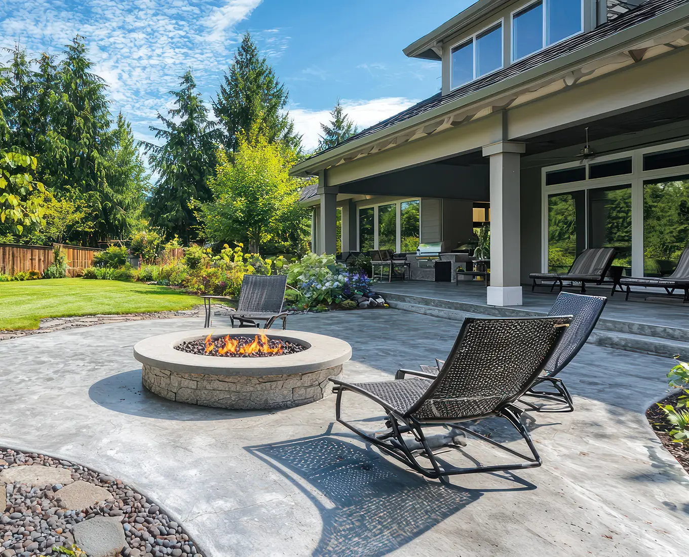 concrete patio installation in canton ga