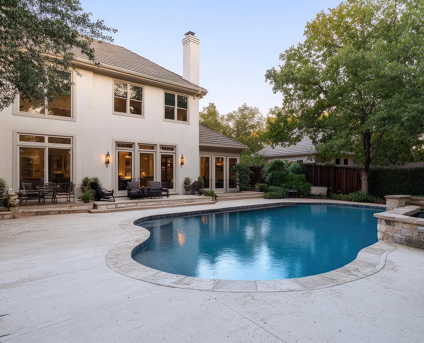 concrete patio and swimming pool deck in canton ga