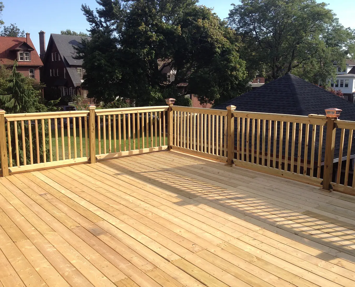 wood deck construction service in canton ga