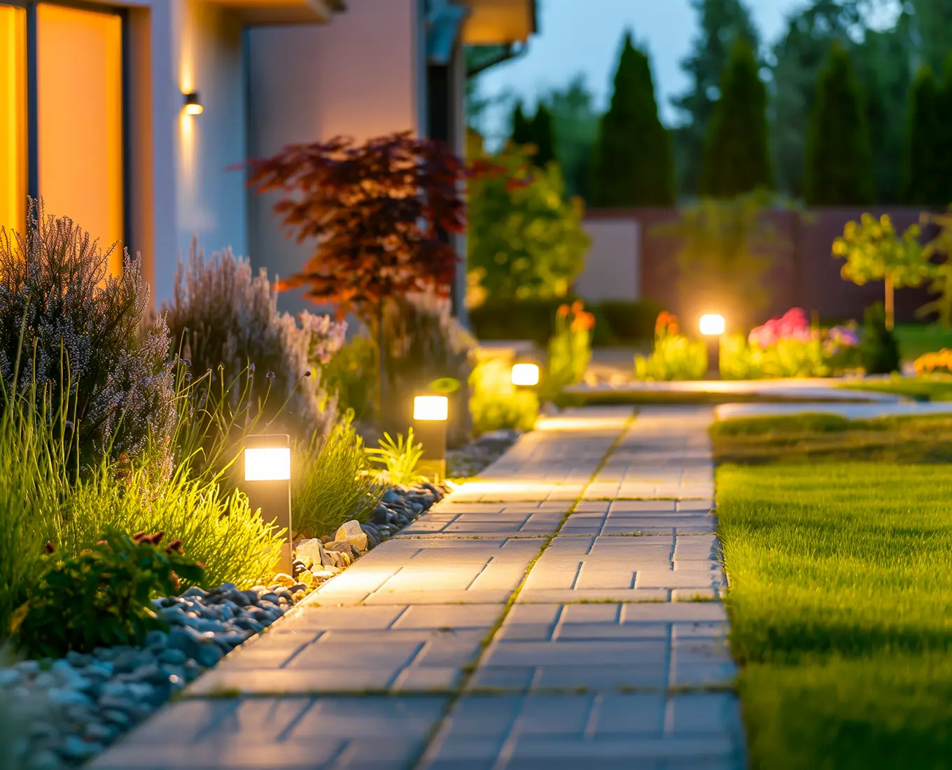 outdoor lighting installation in canton ga
