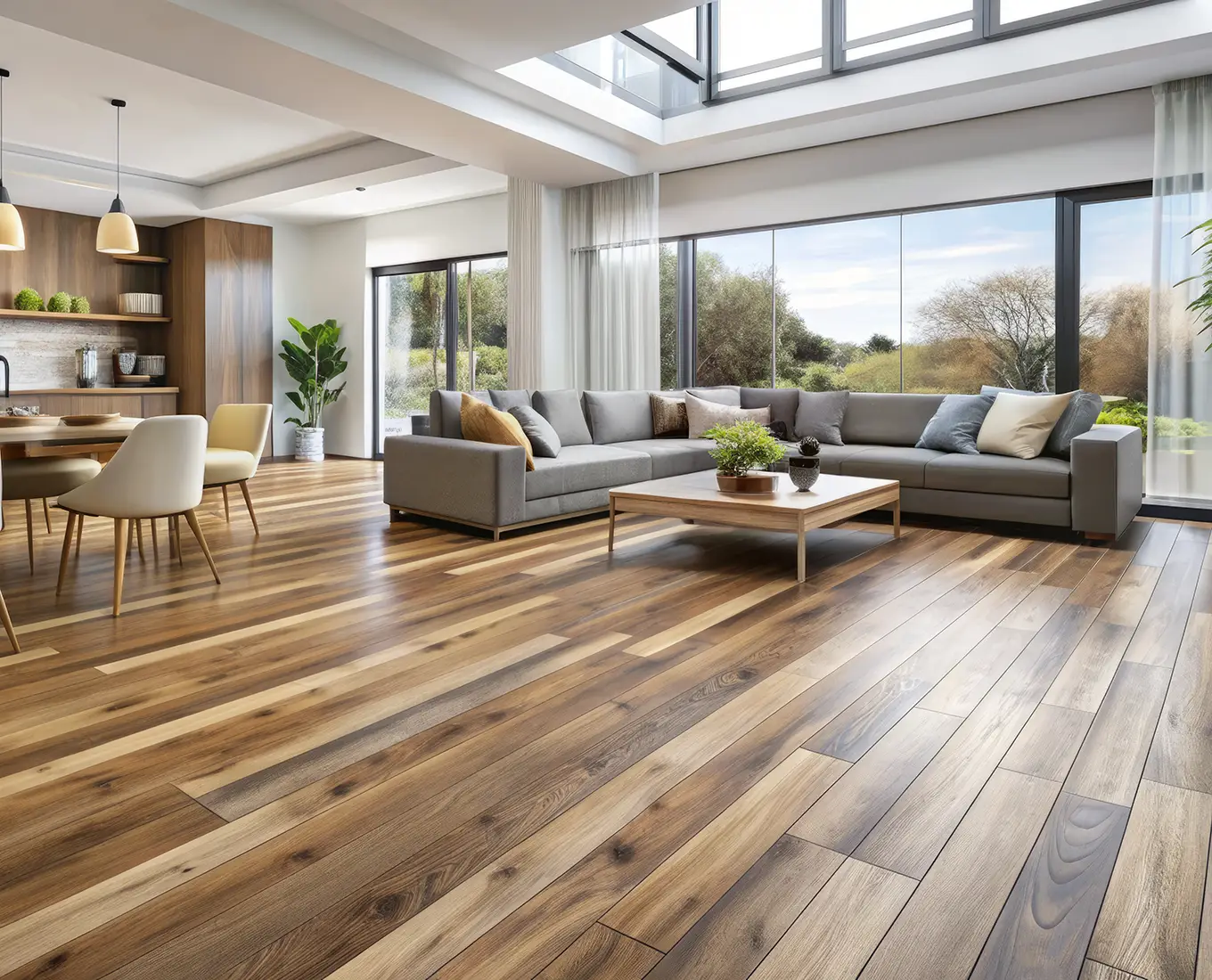 luxury vinyl plank (LVP) flooring installation in canton ga