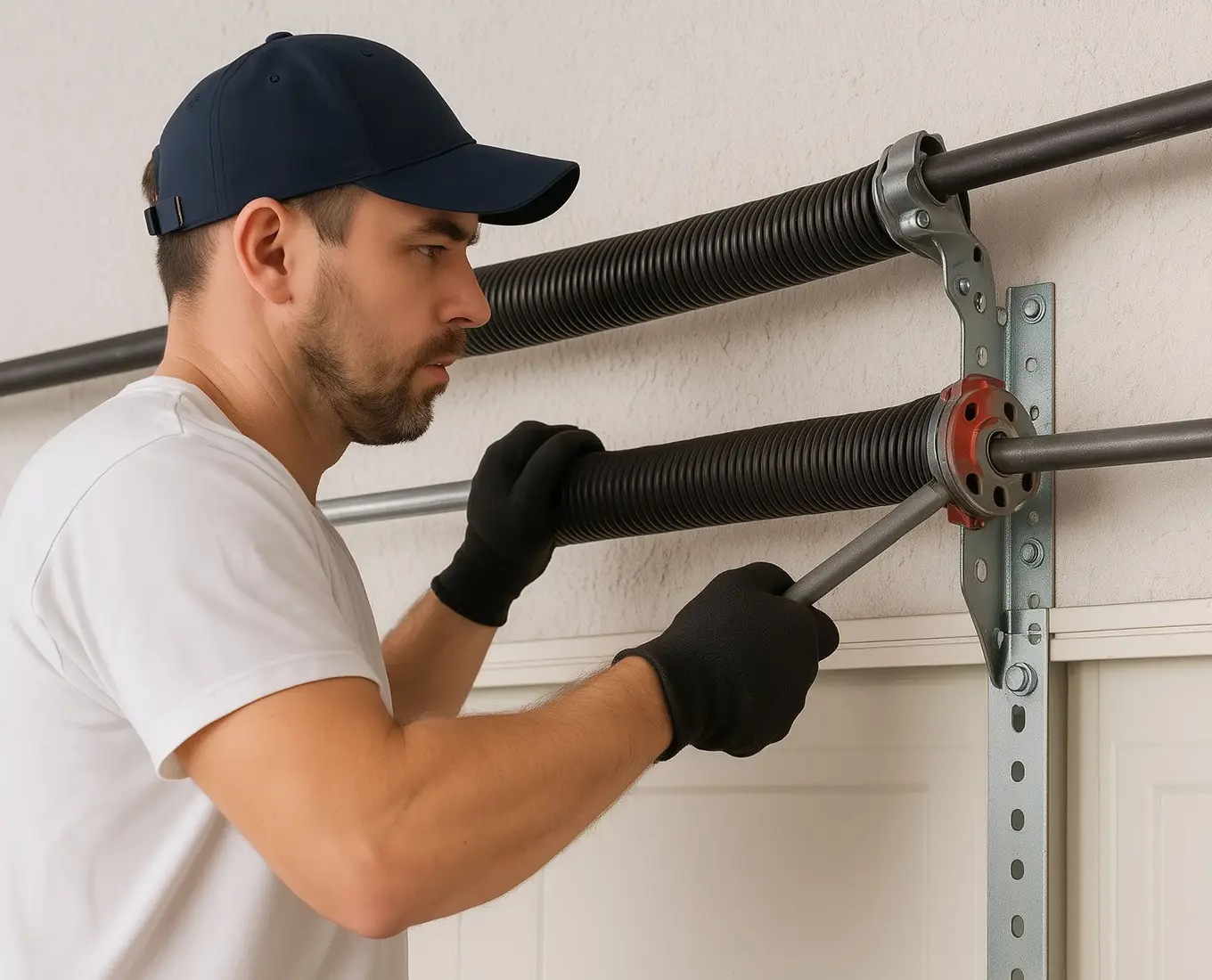 garage door spring and cable repair in canton ga