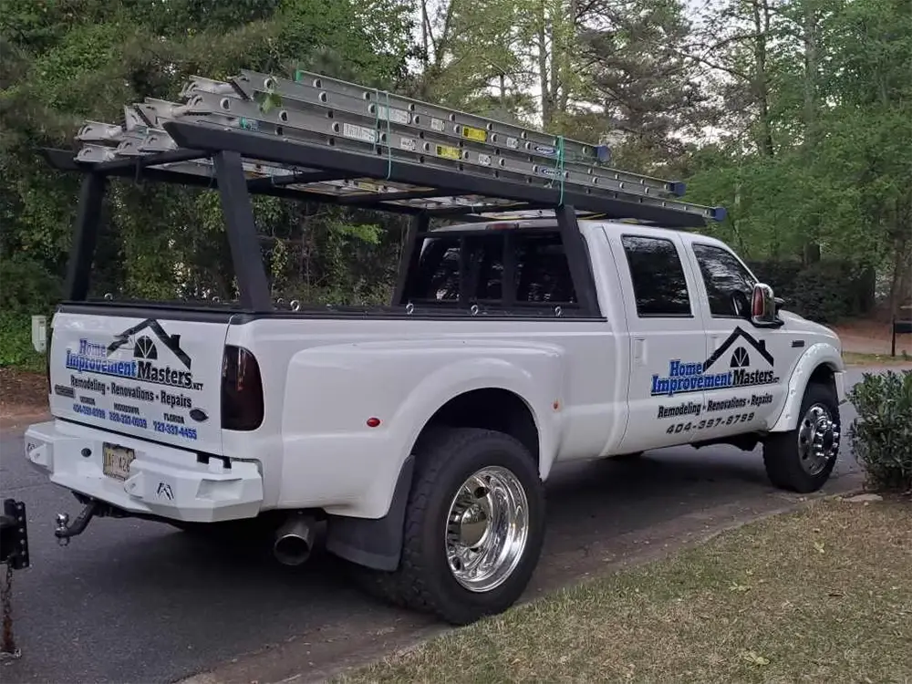home improvement master truck with ladders in canton ga