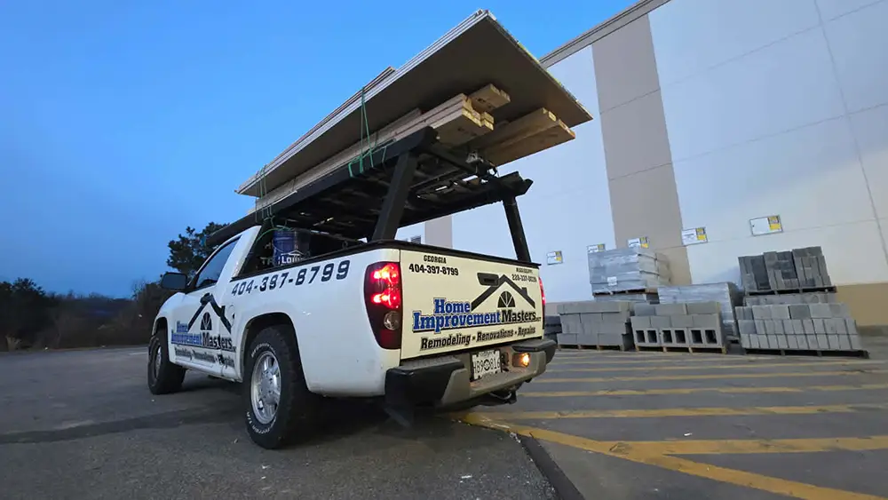 home improvement master truck for siding installation in North Georgia