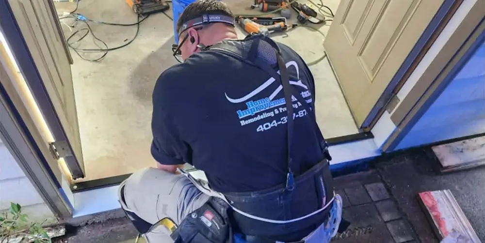 craig working on door and door frame in canton ga