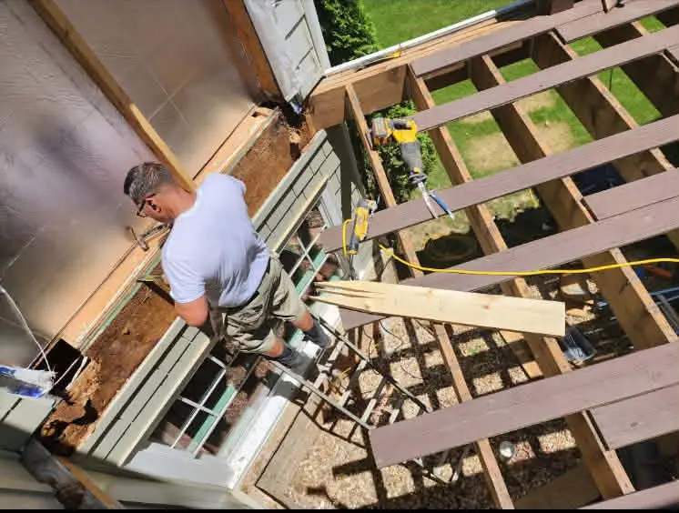 craig building a deck for house in canton ga