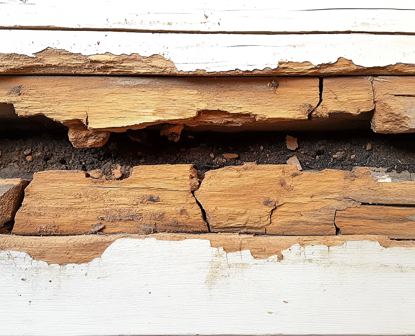 Rotting Wood Behind Siding and Structural Repairs in canton ga