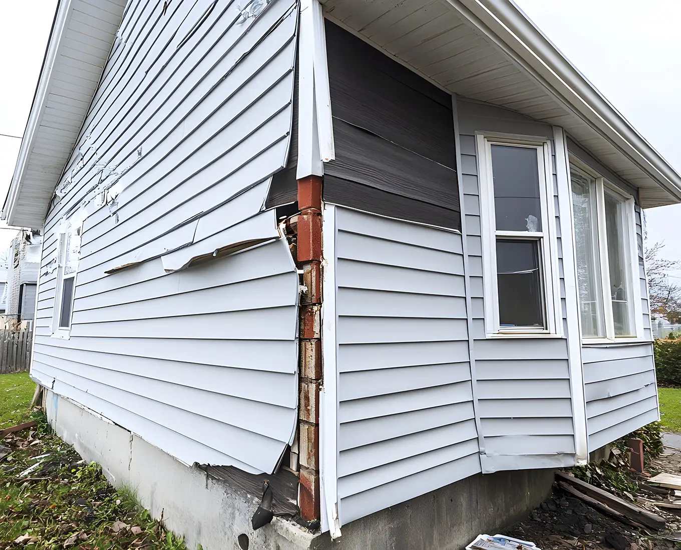 Storm Damage Siding Repair in canton ga